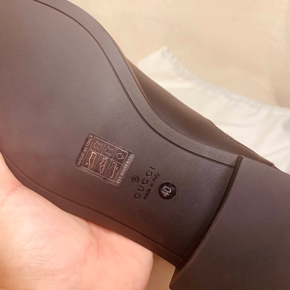 πNEW GUCCI Black Microguccissima Leather Boots π - Picture 10 of 17